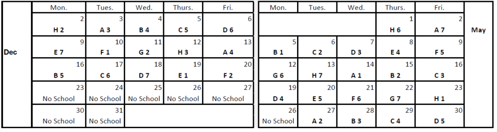 Part 3 of Lakeside Resource Schedule